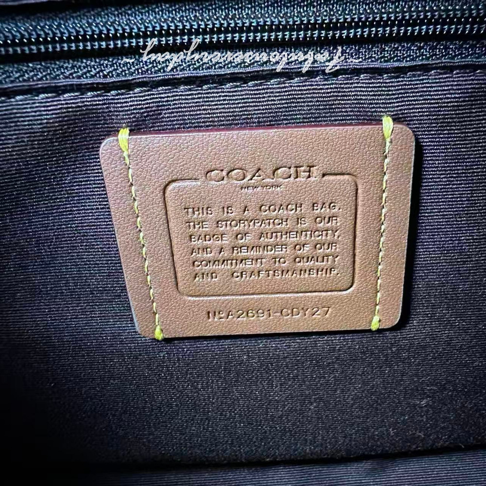 Coach Maggie Small Tote Bag In Ombre Signature Canvas Gold/Brown CDY27 NWT - Picture 7 of 8